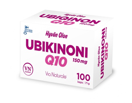 Hyvän Olon, Убихинон Q10, Капсулы желатиновые, 100 шт