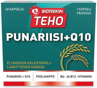 Bioteekin Teho, витамины B12, B6, Q10 с красным рисом, Капсулы желатиновые, 60 шт