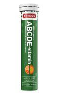 Friggs ABCDE-Витамины, Шипучие таблетки, 20 шт (Апельсин и ананас)
