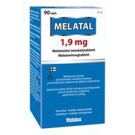 Melatal, быстродействующий мелатонин, Пастилки, 90 шт (Мята)