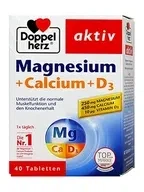 Doppelherz Aktiv, магний + кальций + D3, таблетки, 40 шт