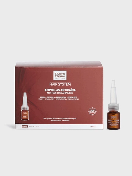 Martiderm Hair System, ампулы против выпадения, Сыворотка, 28 шт