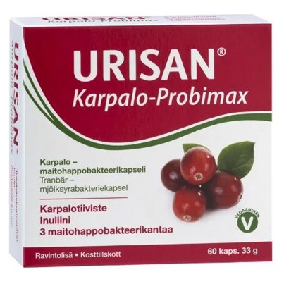 Urisan, концетрат клюквы, Капсулы желатиновые, 60 шт