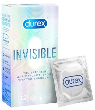 Презервативы Дюрекс Invisible Stimulation, 12 шт