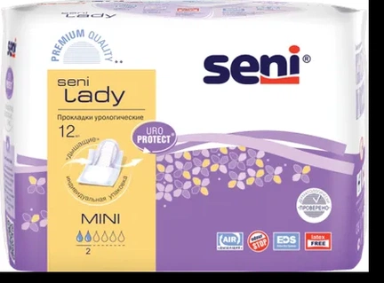 Seni Lady Mini, урологические прокладки, 12 шт