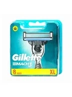 Gillette Mach 3+, сменные лезвия для бритья, Лезвие для бритья, 8 шт