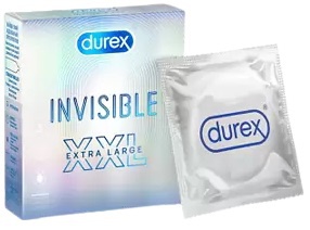Дюрекс Invisible XXL, презервативы, 3 шт