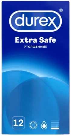 Презервативы Дюрекс Экстра Сейф утолщенные, 12 шт